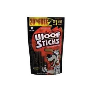  10PK WOOF EM DOWN STICKS, Color BEEF; Size 7.2 OUNCE 