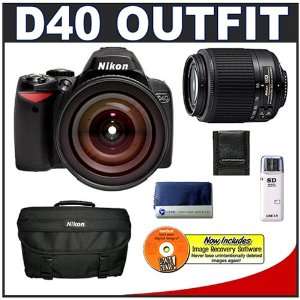  Nikon D40 6.1MP Digital SLR Camera + Nikon 18 135mm AF S 