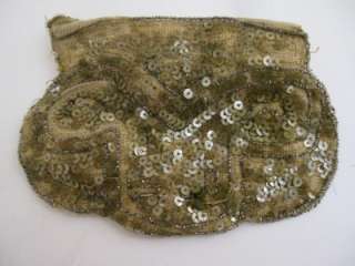   Czechoslovakian, AB sequin & seed bead, dressy, Art Deco change purse