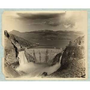  Theodore Roosevelt Dam,spillways,reservoir,AZ,c1916