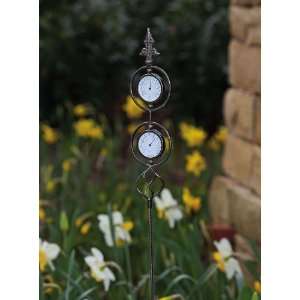  Garden Stake, thermometer and hygrometer: Patio, Lawn 