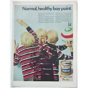  1967 Pittsburgh Paints Boy Paint Print Ad (2822): Home 