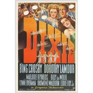  Dixie Poster Movie 27x40 Bing Crosby