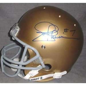  Joe Theisman Autographed Mini Helmet: Sports & Outdoors