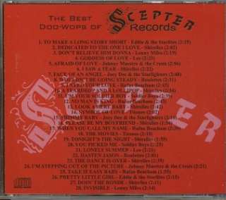 SCEPTER RECORDS CD   BEST DOO WOP NEW/SEALED 28 Cuts  