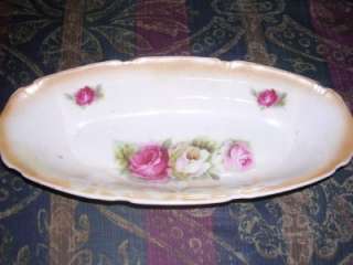 Antique Porcelain Flowered Condiment Dish Lot [1800s]  