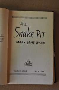 FIRST EDITION 1946 The Snake Pit by Mary Jane Ward by Random House New 