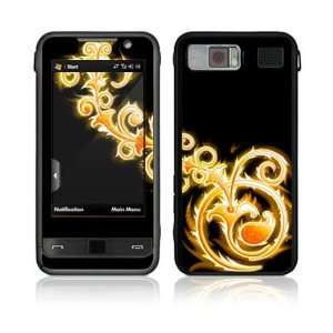  Samsung Omnia (i910) Decal Skin   Abstract Gold 