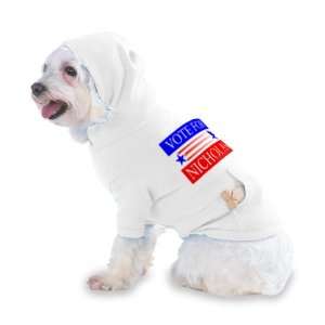  FOR NICHOLAS Hooded (Hoody) T Shirt with pocket for your Dog or Cat 