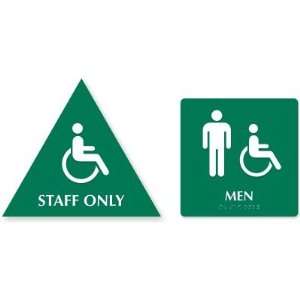  Accessible Pictogram & Men Pictogram BrightSigns Kit Sign 