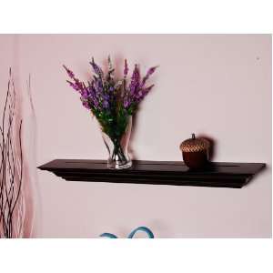   Inch x 5.25 Inch Corona Crown Molding Wall Shelf Black: Home & Kitchen