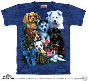 Mountain T Shirt   Puppy Collage   The Mountain Tee Shirt   Pets 