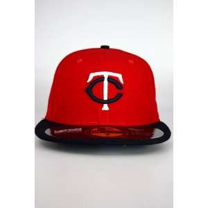  New Era Minnesota Twins Hat Red (Alternate). Size 7 