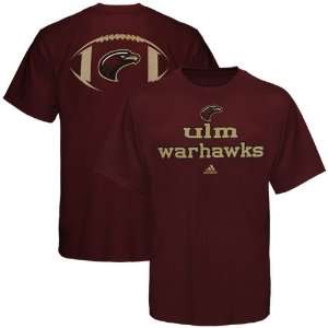    Monroe Warhawks Backfield T Shirt   Maroon