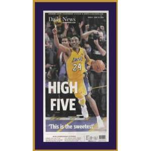  Los Angeles Lakers   High Five   NBA Champs 2009 10   Wood 