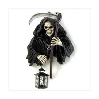 Grim Reaper Holding Candle Lantern