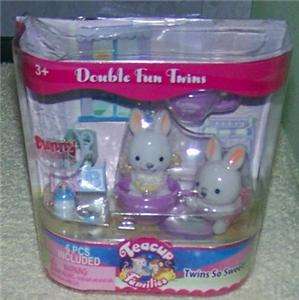 Teacup Families Double Fun Twins *Skipper Bunny Twins New  