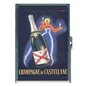 CHAMPAGNE DE CASTELLANE VINTAGE AD ID Holder, Cigarette Case or Wallet
