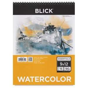 Blick Essentials Watercolor Pads   11 times; 15, Watercolor Pad, 15 