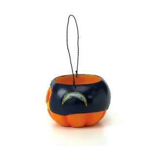   NFL San Diego Chargers Halloween Pumpkin Trick or Treat Candy Bucket