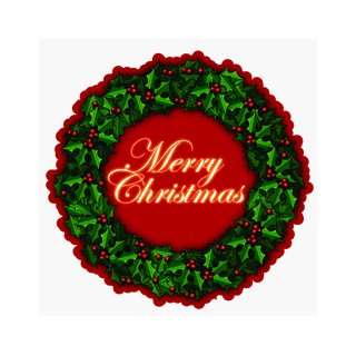  Merry Christmas Wreath Car Magnet: Automotive
