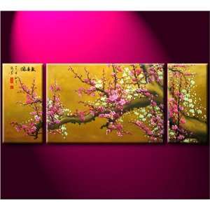  Abstract Art Chinese Plum Blossom Feng Shui Oil Painting 