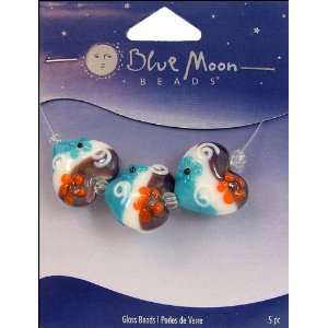  Blue Moon Beads   Art Glass   Jewelry Beads   Heart 