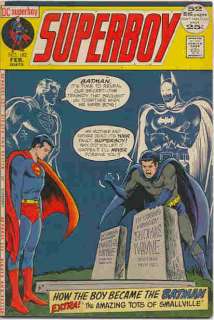 SUPERBOY # 182 Giant Size ORIGIN SUPERMAN/BATMAN TEAM!  