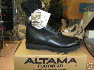 Boots, Black with Ripple Soles, New, Size 7 Wide  