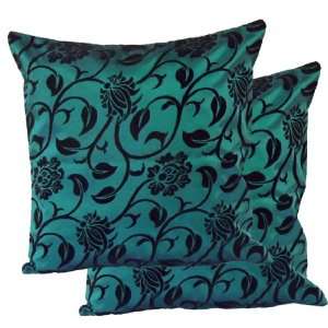  Blue Thai Silk Pillow Cases from Thailand 