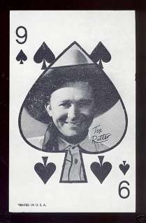 1950s Tex Ritter 9 of Spades Exhibit Card MINT  