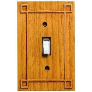  Craftsman Light Oak Wood Switchplate