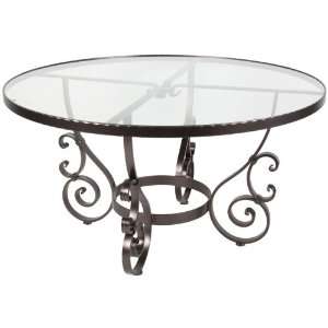  O.W. Lee San Cristobal 54 in. Glass Top Dining Table 