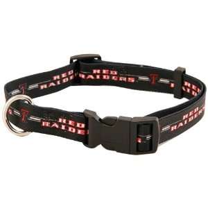  Texas Tech Red Raiders Black Pet Collar (Large) Pet 