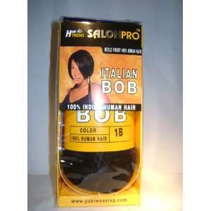  Indian 100% Human Hair Italian Bob Weave #1b: Beauty