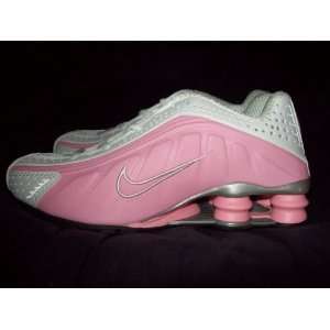 Womens Nike Shox R4 Sneakers Pink And White Size 6.5:  