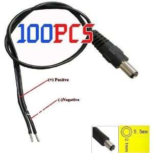  : 100 pcs cctv camera dc male plug power supply cable: Camera & Photo