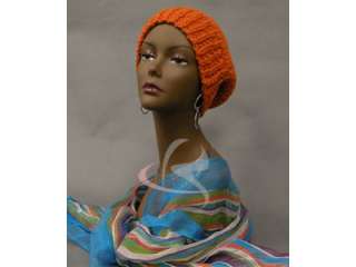 Mannequin Head Bust Wig Hat Jewelry Display BK #TinaB3  