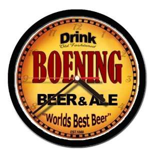  BOENING beer and ale cerveza wall clock 