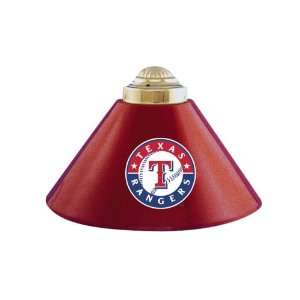  Texas Rangers Billiard Lamp   Three Shade Metal Swags