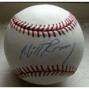  Mitt Romney 2012 Signed Sweetspot Official Ml Baseball 