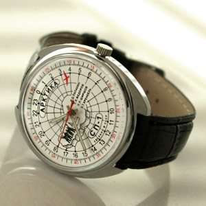   POLE SOVIET EXPEDITION USSR 24 HOURS HOURS DIAL MECHANICAL WATCH SH