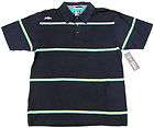 billabong navy blue stripe polo shirt mens s nwt $ 39 one day shipping 