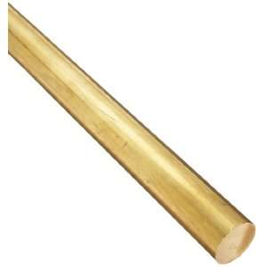  Brass 360 Round Rod, Half Hard Temper, ASTM B16, 1 1/8 OD 