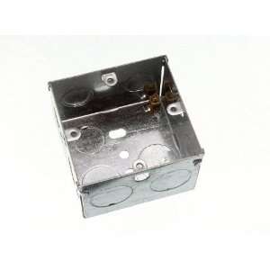   METAL PATTRESS ELECTRIC BACK BOX SINGLE 1 GANG 47MM: Home Improvement