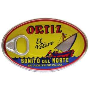 Ortiz Bonito Del Norte Tuna In Olive OIl 3.95 oz Oval Tin (Spain 