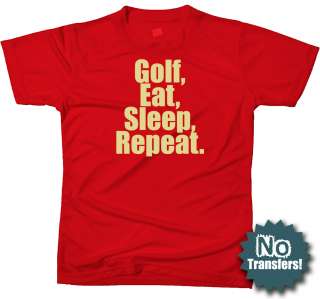 Golf Eat Sleep funny lover disc cool NEW T shirt  