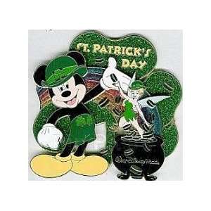Disney Pins   St. Patricks Day   Limited Edition   2008 Jumbo Pin 