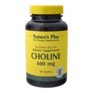  Natures Plus   Choline Sustained Release, 600 mg, 90 