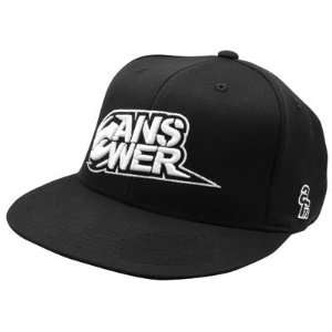   Stacked 210 Fitted Flex Fit Hat Large/X Large Black/White: Automotive